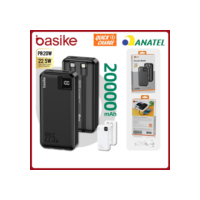 Basike Carregador Portátil Power Bank 20000mAh Bateria Externa Para iPhone Samsung Pow079