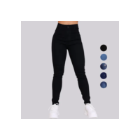 Calça Preta Jeans Feminina Com Elastano Cintura Alta Skinny