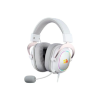 Headset Gamer Redragon Zeus X RGB, Surround 7.1, Driver de 53mm, USB, Microfone com Redução de Ruído, Branco com Rosê - H510WR-RGB
