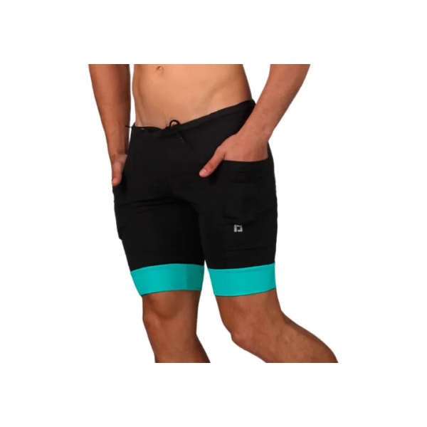 Shorts De Compressão P/ Corrida Masculino C/ Bolsos Laterais