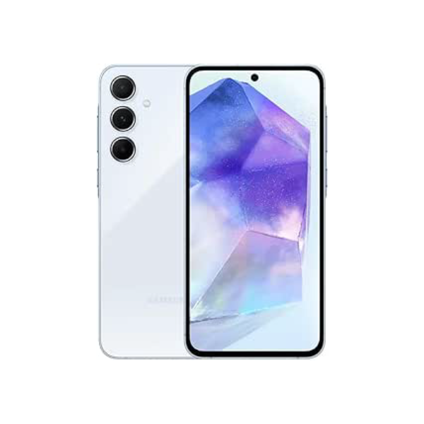 Celular Samsung Galaxy A55 5G, Câmera Tripla até 50MP, Tela 6.6", 256GB Azul Claro