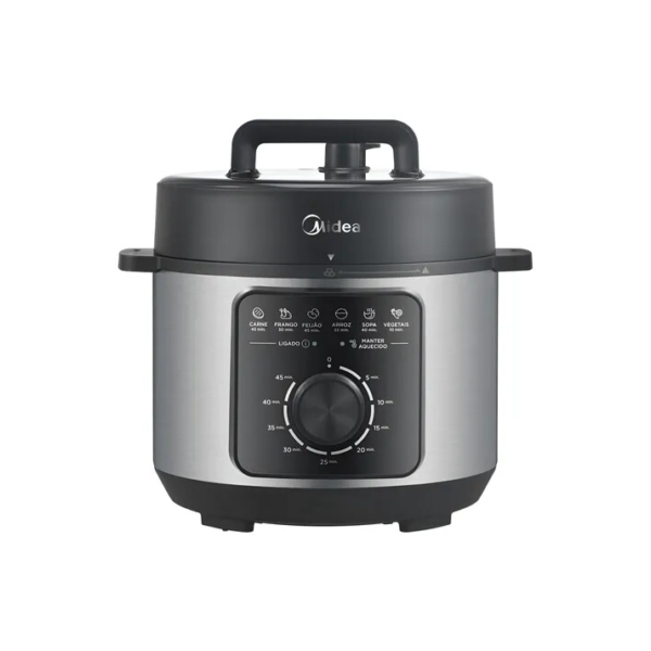 Panela De Pressão Mecânica Preta E Inox 4l Midea