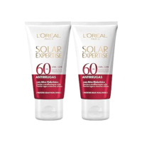 Kit L'Oréal Paris Solar Expertise Protetor Facial Antirrugas Fps 60 40g - 2 unidades