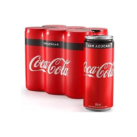 Pack de Coca Cola Sem Açúcar Lata 310ml 6 unidades