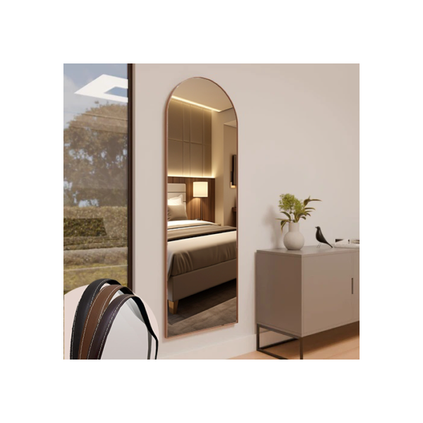 Espelho Janela E13 Moldura em Couro 115cm 150cm 170cm  Corpo Inteiro Luxo Promoção Lançamento Com Suporte