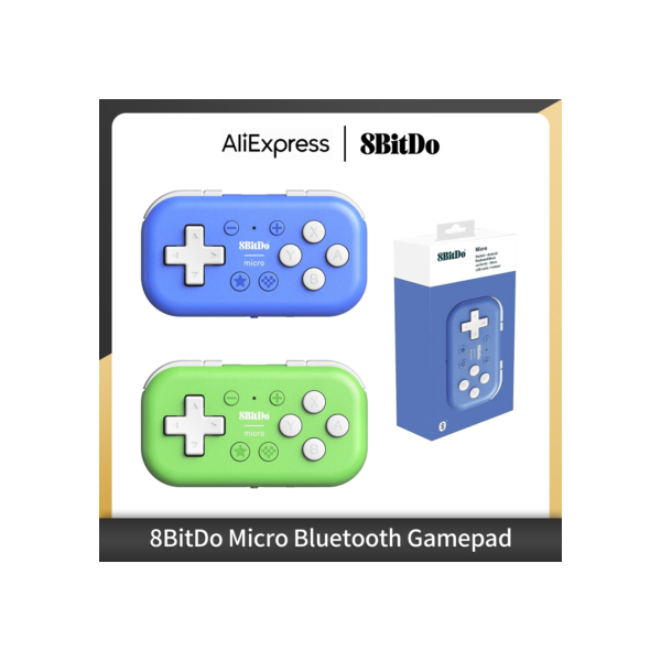 8bitdo micro bluetooth gamepad mini controlador de jogo de bolso para switch, android e raspberry pi, suporta modo teclado