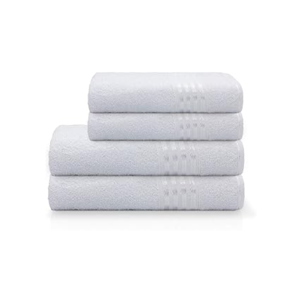 Camesa Jogo de Banho Decor Especial 4 peças Branco