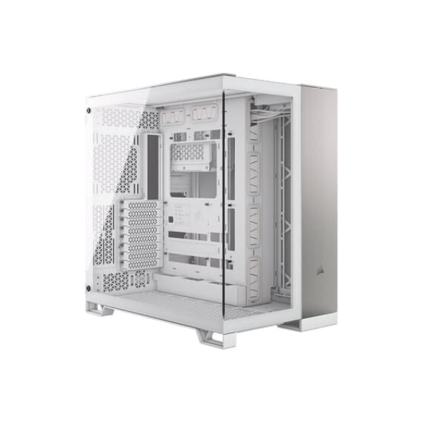 Gabinete Gamer CORSAIR 6500X Mid Tower, Lateral em Vidro, Branco e Aluminio - CC-9011285-WW