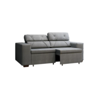 Sofá Retrátil Reclinável 3 Lugares Suede - Phormatta Evolution SMP