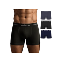 Kit 3 Cueca Boxer Sem Costura Selene Alta Performance Poliamida Cós 40MM Masculino Adulto