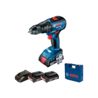 Bosch Parafusadeira Furadeira Impacto GSB 18V-50 18V Brushless com 2 baterias, 1 carregador e maleta