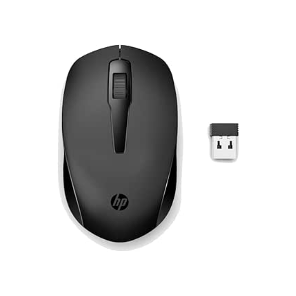 Mouse Sem Fio HP 150 - Sensor óptico de 1600 DPI, Conexão 2,4 GHz com Receptor USB, Design Ambidestro Ergonômico e Rolagem com Função Dupla (2S9L1AA)