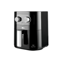 Fritadeira Sem Óleo Elétrica Air Fryer 4,5l Preto 1500w Fr4000 Oz Cesto Removível Com Timer
