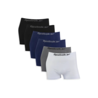Kit 6 Cuecas Reebok Boxer Box Sem Costura Microfibra Adulto