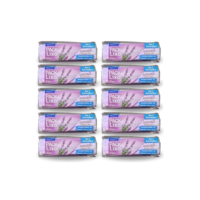 400 unidades Sacos de Lixo Perfumados, Lavanda, 10 pacotes, 40 Unidades por Pacote, para Pia e Banheiro