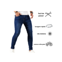 Calça masculina jeans com elastano linha premium original