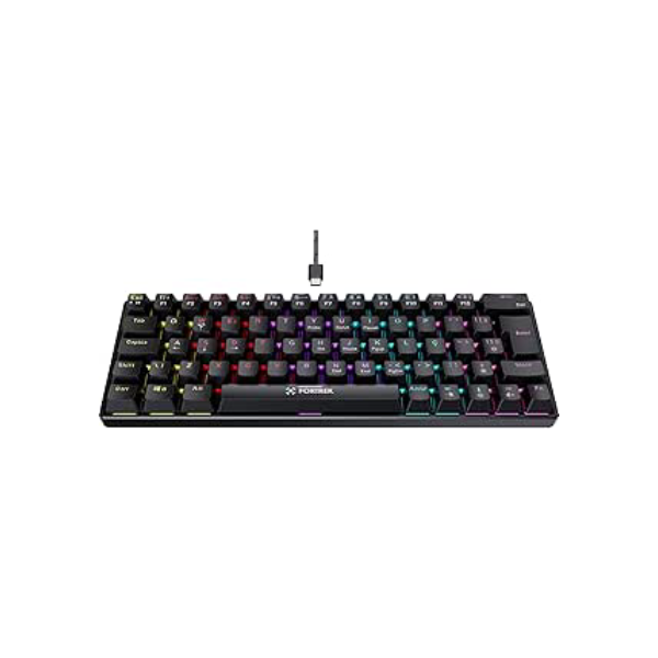 Teclado Gamer Mecânico Fortrek Gravity 65 Compact Preto