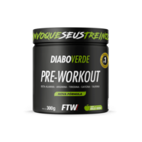 FTW Diabo Verde Pré-Treino #Pre-Workout 300g Energia Força e Foco com Cafeína, Beta-Alanina Sabores