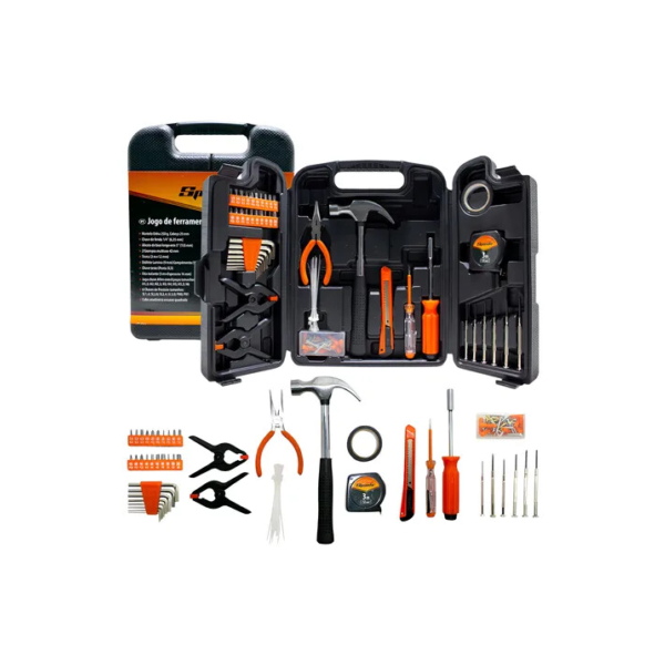 Kit Jogo De Ferramentas 129 Peças + Maleta Sparta