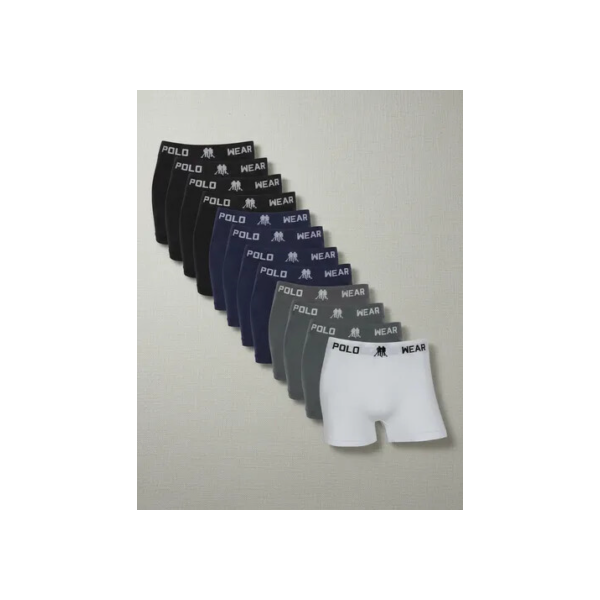 Kit 12 Cuecas Masculinas Boxer Polo Wear