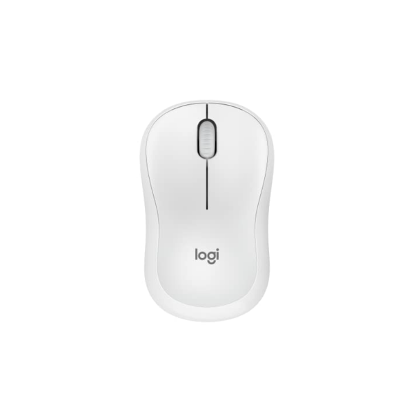 Mouse Sem Fio Logitech M240 com Conexão Bluetooth, Clique Silencioso, Design Ambidestro Compacto, Bateria de 18 Meses, Compatível com Windows, macOS, ChromeOS - Branco