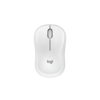 Mouse Sem Fio Logitech M240 com Conexão Bluetooth, Clique Silencioso, Design Ambidestro Compacto, Bateria de 18 Meses, Compatível com Windows, macOS, ChromeOS - Branco