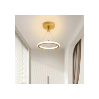 Luminária De Teto Moderna, 3 Cores Lustre Pendente Led Sala