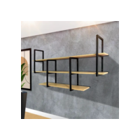 Prateleira Industrial Suspensa Organizadora Para Sala 150cm