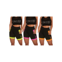 Kit 3 Short Feminino Fitness Academia com Bolso de Tela Porta Celular | B003
