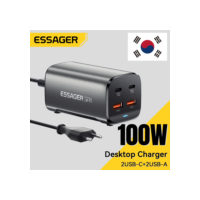 Essager 100w usb c gan carregador desktop carga rápida 4.0 qc 3.0 pd tipo c carregamento rápido para macbook samsung popc iphone 15 portátil