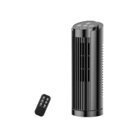 Hivento Ventilador Torre, Silencioso 30 dB sem Hélices, com Controle Remoto，Oscilação Automática 70°, Temporizador 7,5h, Ventilador de Mesa/Domést