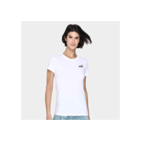 Camiseta Puma Small no. 1 Logo Feminina - Branco