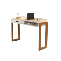 Escrivaninha Mesa p/Computador com USB Eleven - Perola/Nature - TuttiCasa