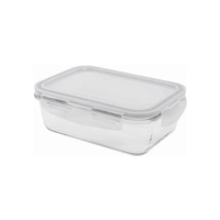 Oikos - Pote de Vidro 840ml Hermético com Trava Retangular