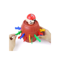 Jogo Barril Pirata Pula Pula 16 adagas - Tamanho Médio 13x9cm