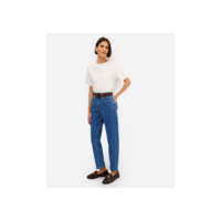 calça jeans mom cintura super alta azul