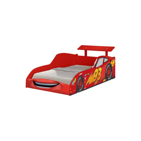 Cama Infantil Solteiro Carro Vermelho Mcveloz 93 De Corrida Mcveloz