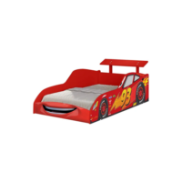 Cama Infantil Solteiro Carro Vermelho Mcveloz 93 De Corrida Mcveloz