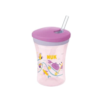 NUK Copo Action Evolution Com Canudo 230 Ml Girl - Roxa