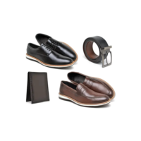 Kit Mocassim Masculino Cinto E Carteira Estilo E Conforto