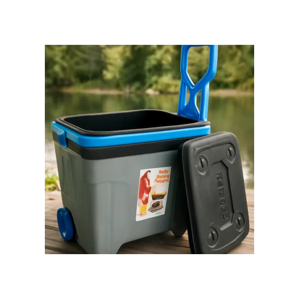 Antares 03010601005 Caixa Termica 34 Litros Com Rodas cor cinza