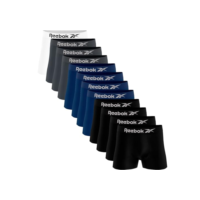 Kit 12 Cuecas Boxer Reebok Masculinas Microfibra Adulto Box Sem Costura (BR, Alfa, M, Regular, Sortidos 2)