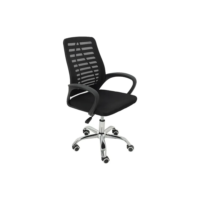 Cadeira de escritório Trevalla TL-CDE-34-1 ergonômica  preta com estofado de malha