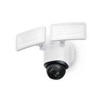 Eufy Cam E340 Câmera De Segurança Wi-Fi Dual Band (2.4/5GHz) Exterior, 360° PTZ, Gravação 24/7, 2000 Lúmens, Detecção de Movimento + Sirene Integrada, Câmera Dupla, Sem Taxa Mensal, Branco