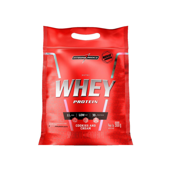 Nutri Whey 900g Pouch Integralmedica - Força e Volume Muscular com Proteínas e Carboidratos Essenciais