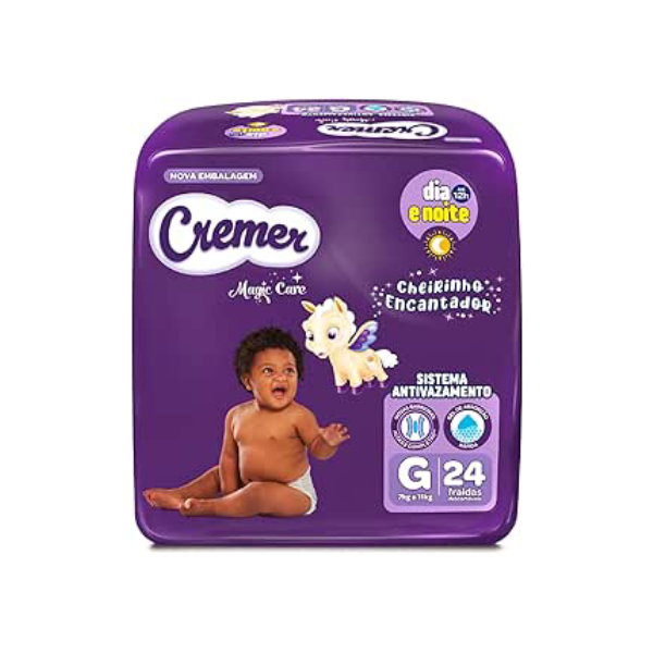 Fralda Cremer Jumbo G 24 Unidades