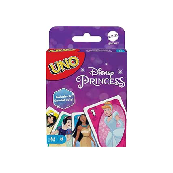 UNO, Jogo de Cartas Disney Princesa para crianças a partir de 7 anos