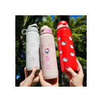 Garrafinha De Água Squeeze 1 Litro Resistente Escritório Academia Tampa Emborrachada