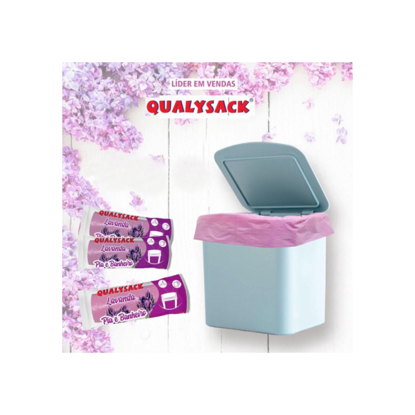 Saco de Lixo Perfumado 50 Un 1 Rolo Pia Banheiro Cozinha Anti Odores Lavanda Sacos Resistentes para Lixos