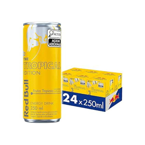 Pack de 24 Latas Red Bull Energético, Tropical, 250ml